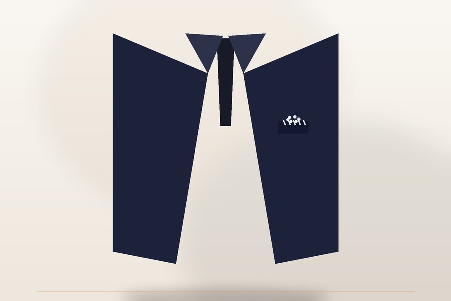 Formal navy blazer outfit for special occasions